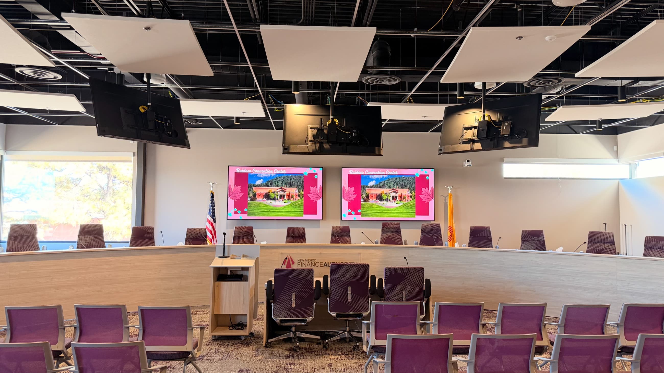 New Mexico Finance Authority council chamber — CalLord AV install